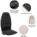 Snailax Massage Seat Cushion with Heat - Memory Foam Support Pad - 10 Vibration Motors - 2 Heat Levels - Back Massager Chair Pad in Black - Buy Online on GoSupps.com