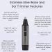 ToiletTree Water Resistant Stainless Steel Nose & Ear Trimmer with LED Light - Buy Online on GoSupps.com