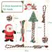 Rio Direct Small Dog Toys - 6 Pieces Squeaking Plush & Rope Washable Cotton Non-Toxic - Santa Claus Model - Buy Online on GoSupps.com