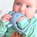 Infatot Teething Toys for Baby - New Infant Silicone Chicken Baby Teether Mitten Baby Teething Glove Prevents Finger Sucking - Teethers for Babies Teething Mitten for Babies - Blue