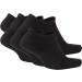 Nike Everyday Plus Cushion No Show Socks (6 Pack) - Black/White Large - Buy Online on GoSupps.com
