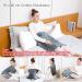Heating Cushion 50x60cm - Soft Flannel Heat Pad with Auto Shutdown for Back Neck Shoulder & Belly - Dark Gray - Buy Online on GoSupps.com