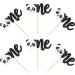 Ercadio 24 Pack Panda One Cupcake Toppers Black Glitter Panda One Cupcake Picks Panda 1st Cupcake Picks for Panda Theme Baby Shower Kids Birthday Party Cake Decor Supplies Pattern 3 - Buy Online on GoSupps.com