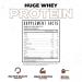 Huge Whey Protein Powder for Muscle Gain 25g Protein 12g EAAs Supports Muscle Growth Performance & Recovery (Chocolate Brownie 30 Servings) - Buy Online on GoSupps.com