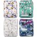 Littles and Bloomz Reusable Pocket Cloth Diaper Standard Popper 4-Pack FLP2-0408 - Buy Online on GoSupps.com