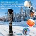 Wanchel Merino Wool Ski Socks - 2 Pairs Knee-Length Thermal Winter Socks for Snowboarding - Men's Black - Buy Online on GoSupps.com