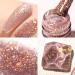 Glitter Nail Polish - Quick Dry Nail Varnish - Rose Gold Shimmering Metal Holographic Nail Paint - Color Pink Champagne Nail Polish No Need Cure 7 Days Lasting Glitter Pink - Buy Online on GoSupps.com