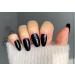 TEN NAILS 24pcs Ballerina False Nails Fake Coffin Long Tips 12 Sizes with Glue (Pretty Glossy Black) - Buy Online on GoSupps.com