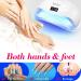 OVLUX 178W Professional UV LED Nail Lamp for Gel Polish - Nail Dryer with 42 LEDs and 4 Timer Settings - Buy Online on GoSupps.com