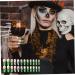 Halloween Press On Nails Medium Horror Ghost and Skull Halloween Fake Nails 24Pcs Coffin French Tip False Nails with Gel Glue Halloween Press On Nails - Buy Online on GoSupps.com