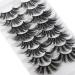 Mink Eyelashes 25mm Pack - HeyAlice Fluffy 8 Pairs, Long Strip Thick Volume Fake Lashes - Mixed 4 Styles - Buy Online on GoSupps.com