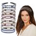 ZOCONE Wave Rhinestone Headbands  5pcs Plastic Tooth Comb Headbands  Crystal Hair Loop Non-slip Wavy Hairbands for Women Girls(C)