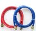 Kelaro 2 Pack Color Coded Rubber Washing Machine Hoses - 4 Foot Length - Buy Online on GoSupps.com