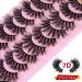 Buy 10 Pairs of 7D Artificial False Eyelashes - Reusable Natural Look | Best International Shipping - Buy Online on GoSupps.com