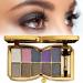 10 Colors Sparkle Shimmer Eyeshadow Palette Gold Eyeshadow Shimmer Makeup Palette Highly Pigmented Long Lasting Makeup Set Eye Shadow Palette Makeup 02