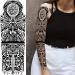 Tribal Totem Temporary Tattoo Sleeve Set for Men and Women - Full Arm and Half Leg Fake Tattoo Sticker Pack - Polynesian and Hawaiian Design - Buy Online on GoSupps.com