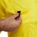 Murray Sporting Goods Men's Soccer Referee Jersey | Official Pro Shirt with Pull Open Pockets & Patch - Short Sleeve - Yellow/Red/Black - Size Medium - Buy Online on GoSupps.com