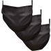 Buy Build Your Brand Unisex Cotton Face Mask 3-Pack - Black Everyday Mask One Size | International Shipping Available - Buy Online on GoSupps.com