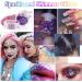 Laza Body Glitter Set - Iridescent Chunky Sequins with Glitter Glue for Women, Festival & Party Makeup, Hair & Outfit Accessories - Pink - Buy Online on GoSupps.com