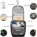 Della Gao Travel Toiletry Bag for Women Men - Water-Resistant Organizer for Makeup, Shampoo, Toiletries - Hanging Hook, Black - Buy Online on GoSupps.com
