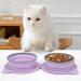 Buy 2-in-1 Foldable Silicone Dog Bowl - Slow Feeding Water & Travel Bowl for Dogs & Cats - Fressnapf - Purple - Buy Online on GoSupps.com