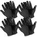 Sibba 4 Pairs Moisturizing Gloves Overnight Touch Screen Gloves White Cotton Gloves for Dry Hands Eczema Hand Spa Treatment Gloves for Repair Rough Cracked Dry Chapped Hands Skin Inspection Gloves