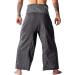 LannaPremium Thai Fisherman Yoga Pants | 2 Tone Pirate Martial Arts Pants for Men and Women - Gray/Black - Buy Online on GoSupps.com
