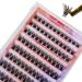 No Glue Self Adhesive Eyelashes DIY 96 Cluster Lashes Extension Mix 10-16mm Wispy and Long-Lasting Individual False Eyelash ONE-STEP Suitable for Beginners at Home (0.07C-S2 10-16Mix) 10-16Mix 0.07C-S2