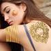Bilizar 9 Sheets Flash Gold Temporary Tattoos - 110+ Designs Metallic for Women & Adults | Golden Lion, Sun, Moon, Star, Butterfly Glitter Tattoo Sticker | Fake Tattoos for Long-Lasting & Realistic Look - Buy Online on GoSupps.com