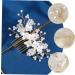 MERRYHAPY Bridal Comb Hair Gems for Women Floral Hair Accessories Bridal Hair Comb Pearl Wedding Hair Accessories Pearl Headpiece for Wedding Flower Hair Comb Bride Flower Pearl Manual - Buy Online on GoSupps.com