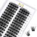 Cluster Lashes 72 Clusters B&Q Lash Clusters D Curl Individual Cluster Lashes Natural Eyelash Clusters DIY Lash Extensions Soft Fluffy Cluster Eyelash Extensions (B23-D-MIX) D-MIX B 23