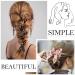 10 Pcs Floral Hair Scarf with Ribbon Bow Scrunchies - Buy Online on GoSupps.com