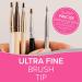 Ultimate Precision Angled Eyebrow Brush & Eyelash Brush - Professional Applicator for Perfect Brows & Lashes | International Shipping Available - Buy Online on GoSupps.com