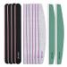 Roleelex Nail Files and Buffers Set 12 Pieces Acrylic Professional 100/180 Grit Emery Board 800/4000 Grit Buffer Block for Home and Salon