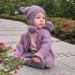 KAKU NANU Toddler Winter Hat with Double Pom Pom | Fleece Lined Beanie for Baby Boys and Girls 1-2 Years - Dark Purple - Buy Online on GoSupps.com