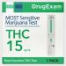 3 Pack - DrugExam Made in USA Most Sensitive Marijuana THC 15 ng/mL Single Panel Drug Test Kit - Marijuana Drug Test with 15 ng/mL Cutoff Level for Detecting Any Form of THC (1)