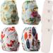 Littles & Bloomz Pocket Reusable Nappies Baby Diaper Newborn Premature 4 Pack with Microfibre Inserts - Buy Online on GoSupps.com