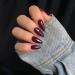 Dark Red Almond Shaped Press On Nails - KXAMELIE Acrylic Glue-On Nails for Women | Medium Length Daily Wear - Buy Online on GoSupps.com