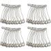 Qjaiune 100Pcs Curved Safety Pins Size 3 - 2 / 50mm for Quilting and Knitting - Silver Bent Basting Pins - Buy Online on GoSupps.com