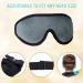 2 Pieces 3D Sleep Mask for Kids Memory Foam Contoured Eye Mask Travel Sleep Mask Cover with Adjustable Strap 3D Blindfolds (Gray and Green) - Buy Online on GoSupps.com
