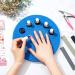 Weysat Nail Polish Holder - Anti-Spill Organizer Stand for Manicure Pedicure - Blue - Buy Online on GoSupps.com