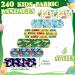 240 Pcs Kids Fabric Bandages - Assorted Styles, Flexible Self Adhesive Wrap for Boys & Girls - Breathable & Protective Cartoon Bandages for Scrapes & Cuts (Cool) - Buy Online on GoSupps.com