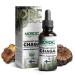 Chaga Organic Mushroom Extract - Next-Gen Ultrasound Extraction, Wild Harvested in Arctic Finland, 100% Fruiting Body, Ultra Potent Tincture for Immune, DNA & Gut Health Support, USDA Certified, 50ml Organic Wild Chaga