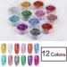 12 Pieces Nail & Body Glitter Sequins - Perfect for Festivals & Parties | Shine Bright with Makeup & Hair Glitter - Buy Online on GoSupps.com