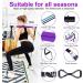 LADER Pilates Bar Kit with Resistance Band - Portable Yoga Equipment for Full Body Toning - Adjustable 20lb, 30lb, 40lb Bands Included - Buy Online on GoSupps.com