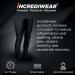 Incrediwear Leg Sleeve 2pk - Full Length Leg Sleeves for Pain Relief & Muscle Recovery | Reduce Swelling Promote Circulation | Unisex Black Medium - Buy Online on GoSupps.com