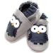 MiniFeet Premium Soft Leather Baby Shoes - Buy 4 Pairs, Get 1 Free! | Toddler Shoes 0-6 Months to 4-5 Years | Grey Owl Design - Buy Online on GoSupps.com