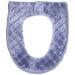 BESPORTBLE Soft Thicker Warmer Toilet Seat Cover Pad with Zipper Washable and Comfortable Toilet Seat Cover for Four Seasons (Grey)