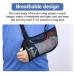 Lightweight Mesh Arm Sling for Shoulder Support | Breathable & Adjustable with Foam Neck Pad - Unisex for Right/Left Arm Injuries (Black) - Buy Online on GoSupps.com