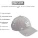 adidas Originals Men's Relaxed Strapback Cap - Stone Grey/White - Buy Online on GoSupps.com